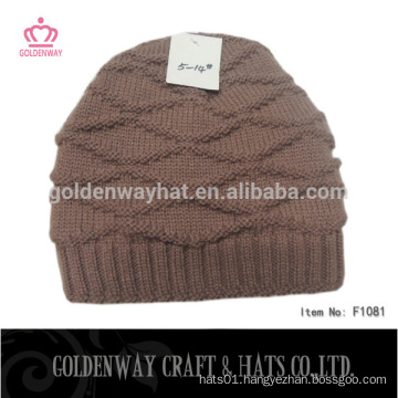 custom design logo winter knitted beanie hats cheap hat